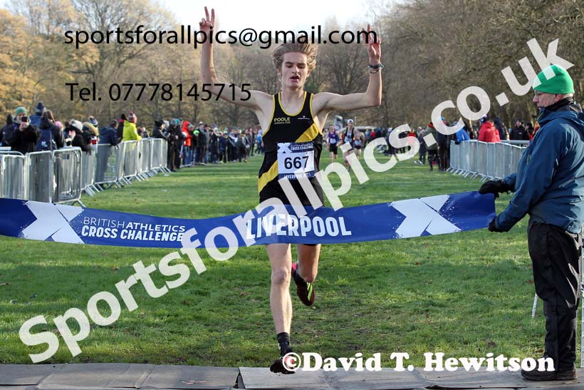 Mens under-17s, European Cross Country Championships Trials, Sefton Park, Liverpool. Photo: David T. Hewitson/Sports for All Pics